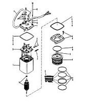 Насос регулировки мощности 2-Х ТАКТНОГО ПЛМ MERCURY 75 Серийный номер от 0C222000 до 0D283221