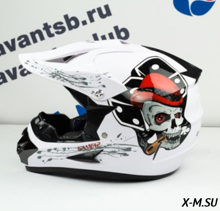 Шлем кроссовый Avantis Game 12, Белый