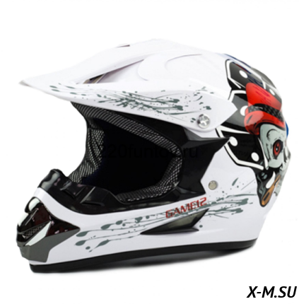 Шлем кроссовый Avantis Game 12, Белый