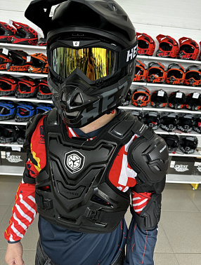 Мотозащита (черепаха с рукавами) ACE BIKER XD4-96 цв. Черный р.XL