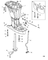Корпус карданного вала 4-Х ТАКТНОГО ПЛМ MERCURY 60 Серийный номер от 0P153500 до 0P400999