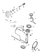 Компоненты закачки масла 2-Х ТАКТНОГО ПЛМ MERCURY 55 Серийный номер от 0P017000 до 0P325499